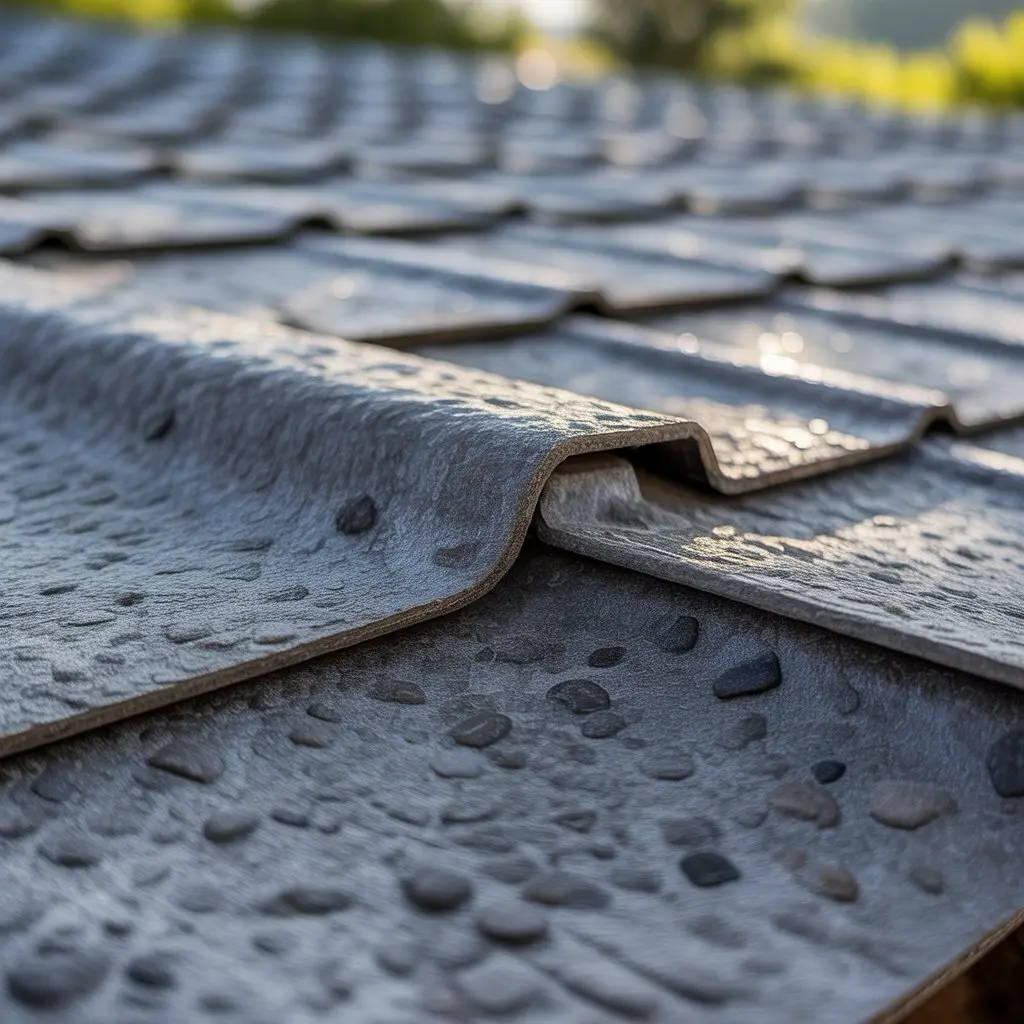 Montaż blachy z posypką