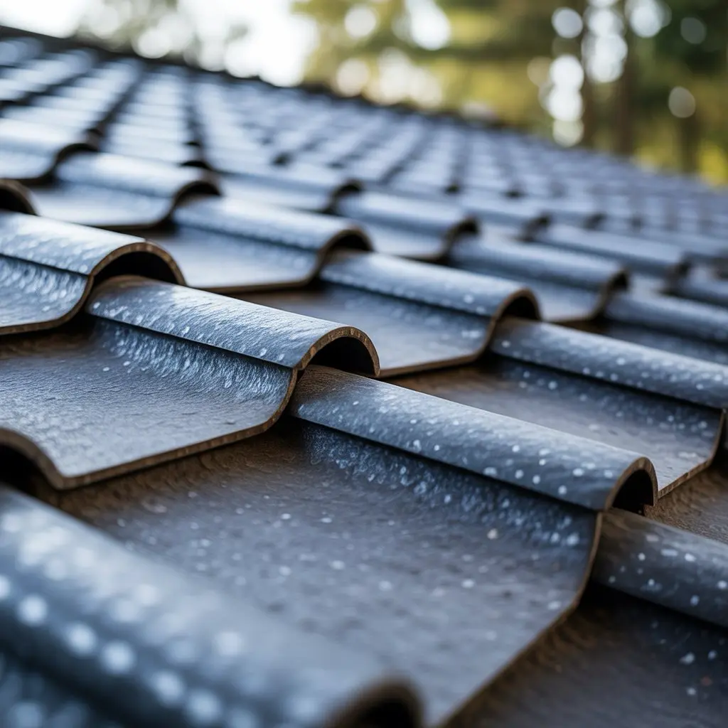 Blacha z posypką na dachu