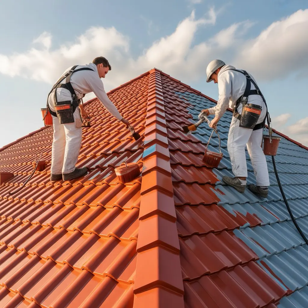 Malowanie dachu blaszanego